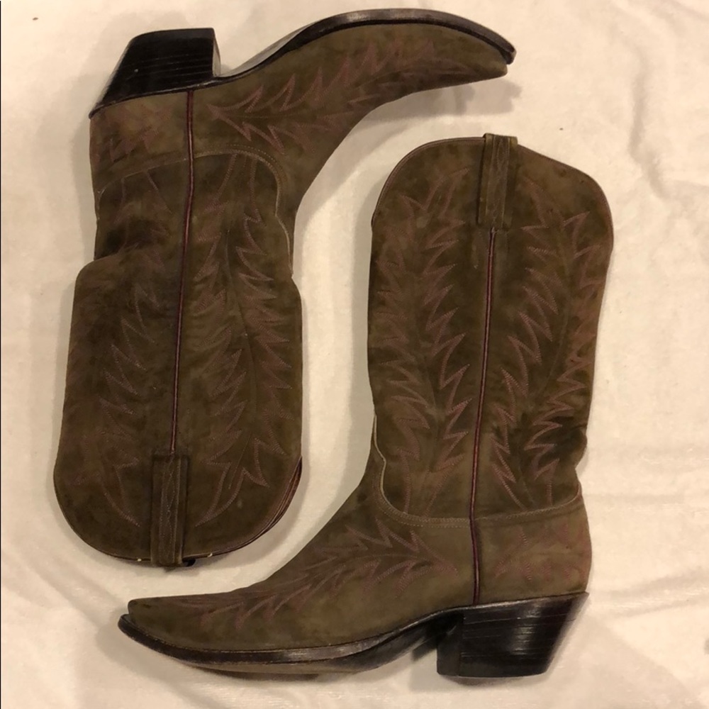 Lucchese Brown Cowboy Boot - Mens